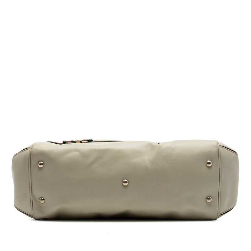 GG Canvas Web Mayfair Satchel - Image 3