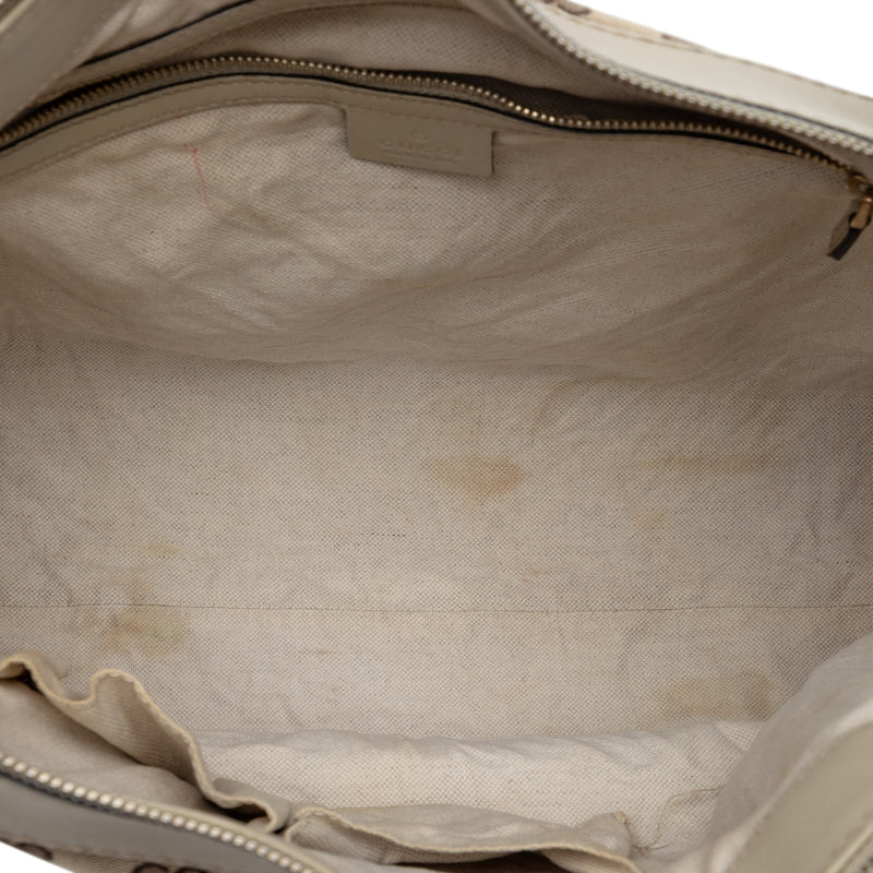 GG Canvas Web Mayfair Satchel - Image 4