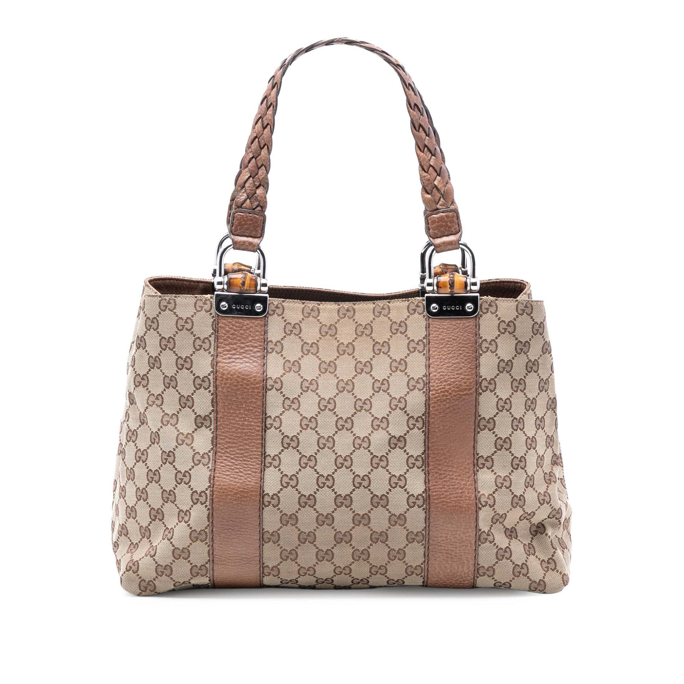 Medium GG Canvas Bamboo Libeccio Tote - Image 1