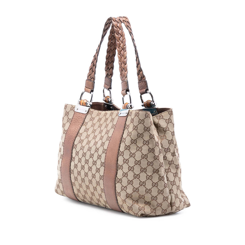 Medium GG Canvas Bamboo Libeccio Tote - Image 2