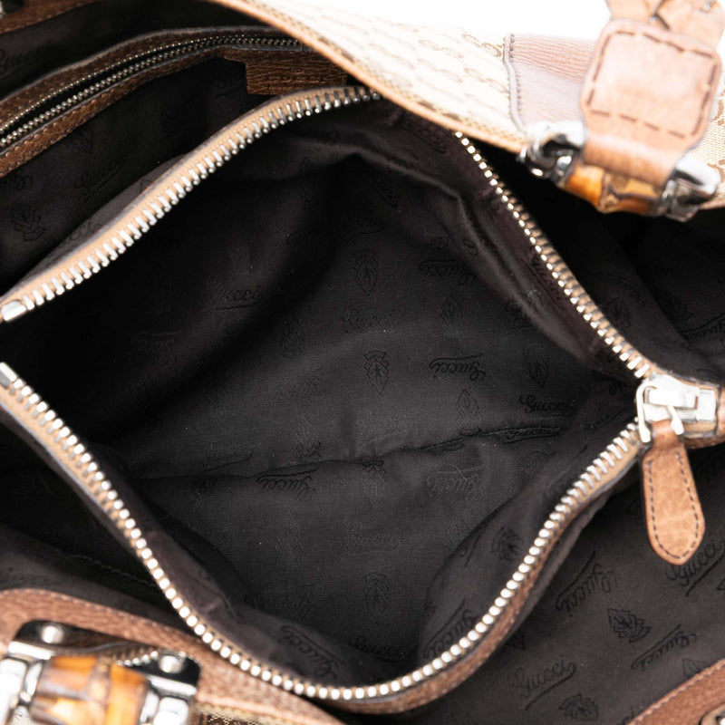 Medium GG Canvas Bamboo Libeccio Tote - Image 4