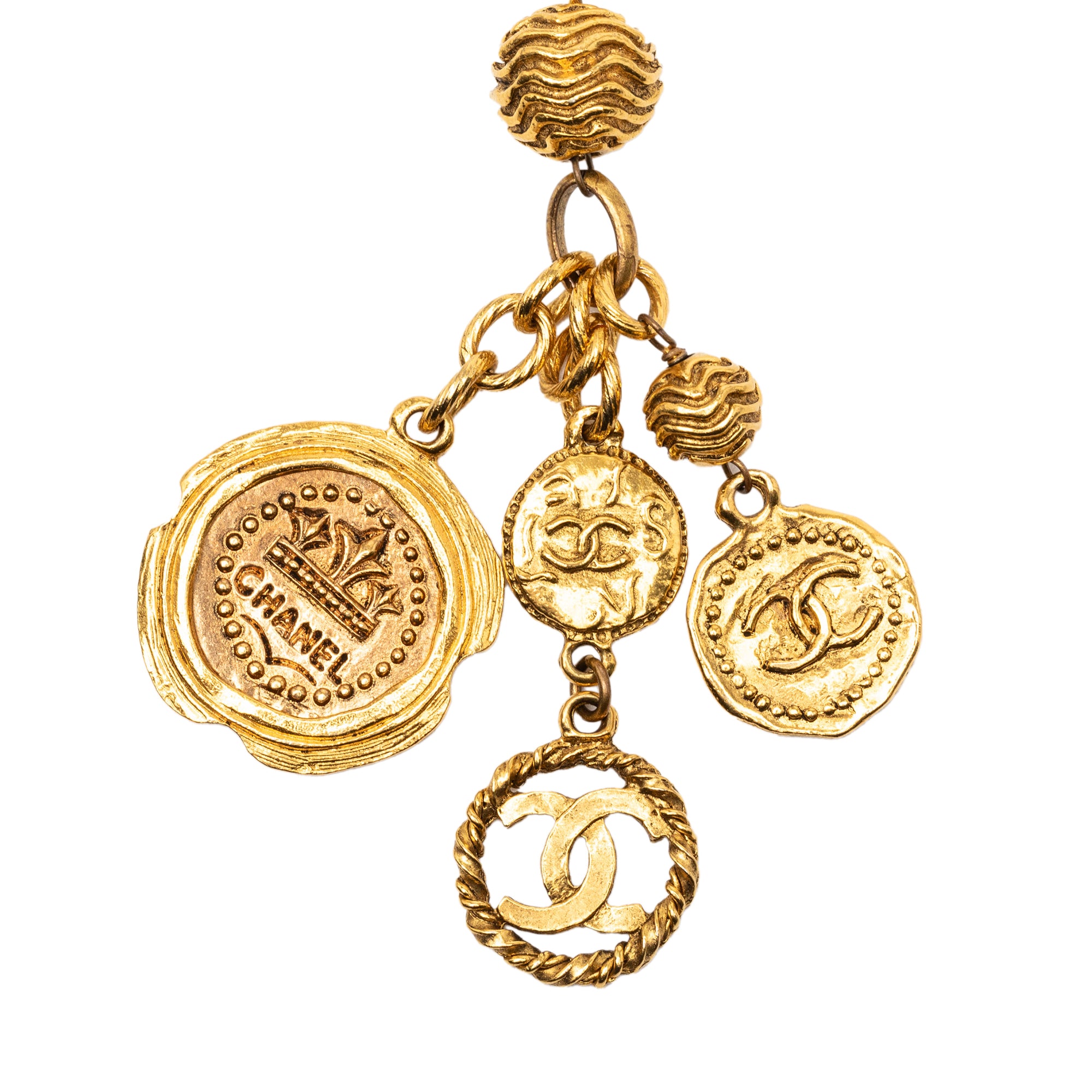 CC Gold Plated Medallion Coin Charm Pendant Necklace - Image 3