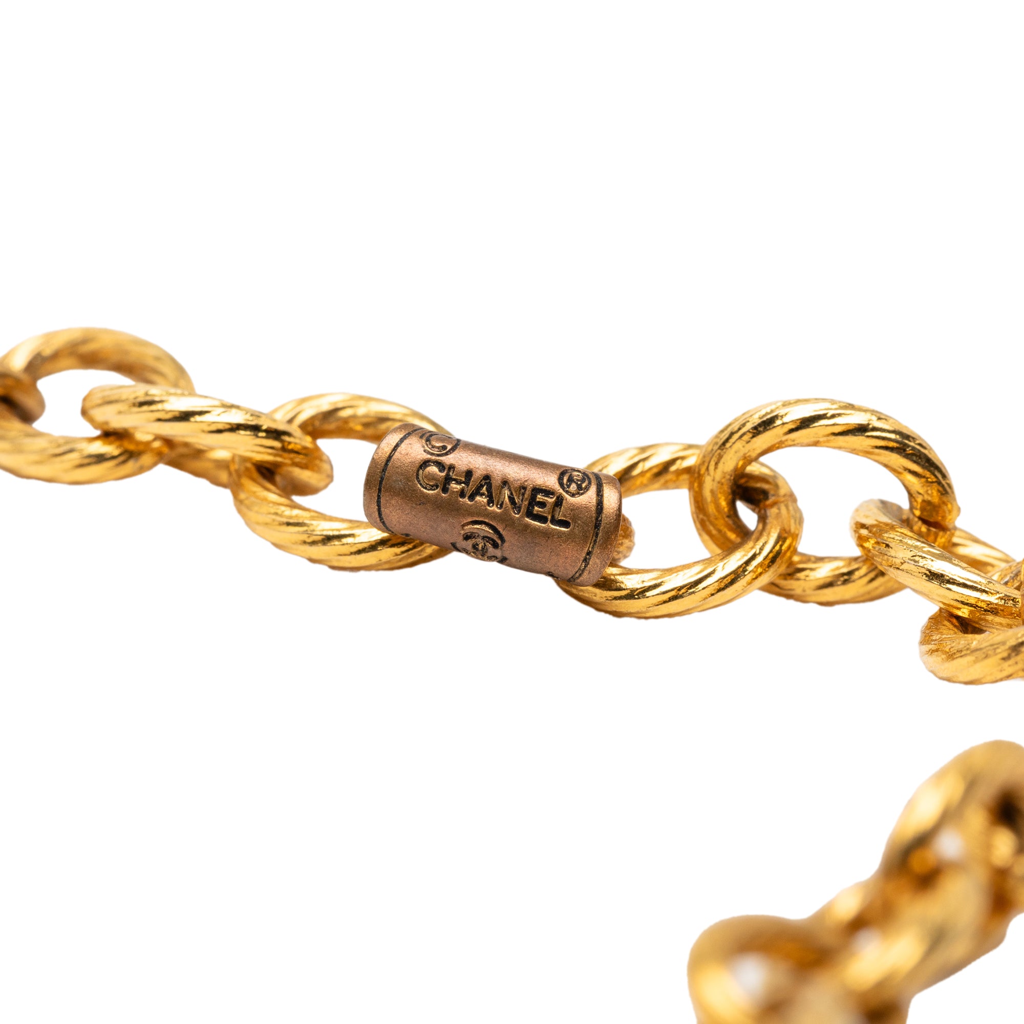 CC Gold Plated Medallion Coin Charm Pendant Necklace - Image 4