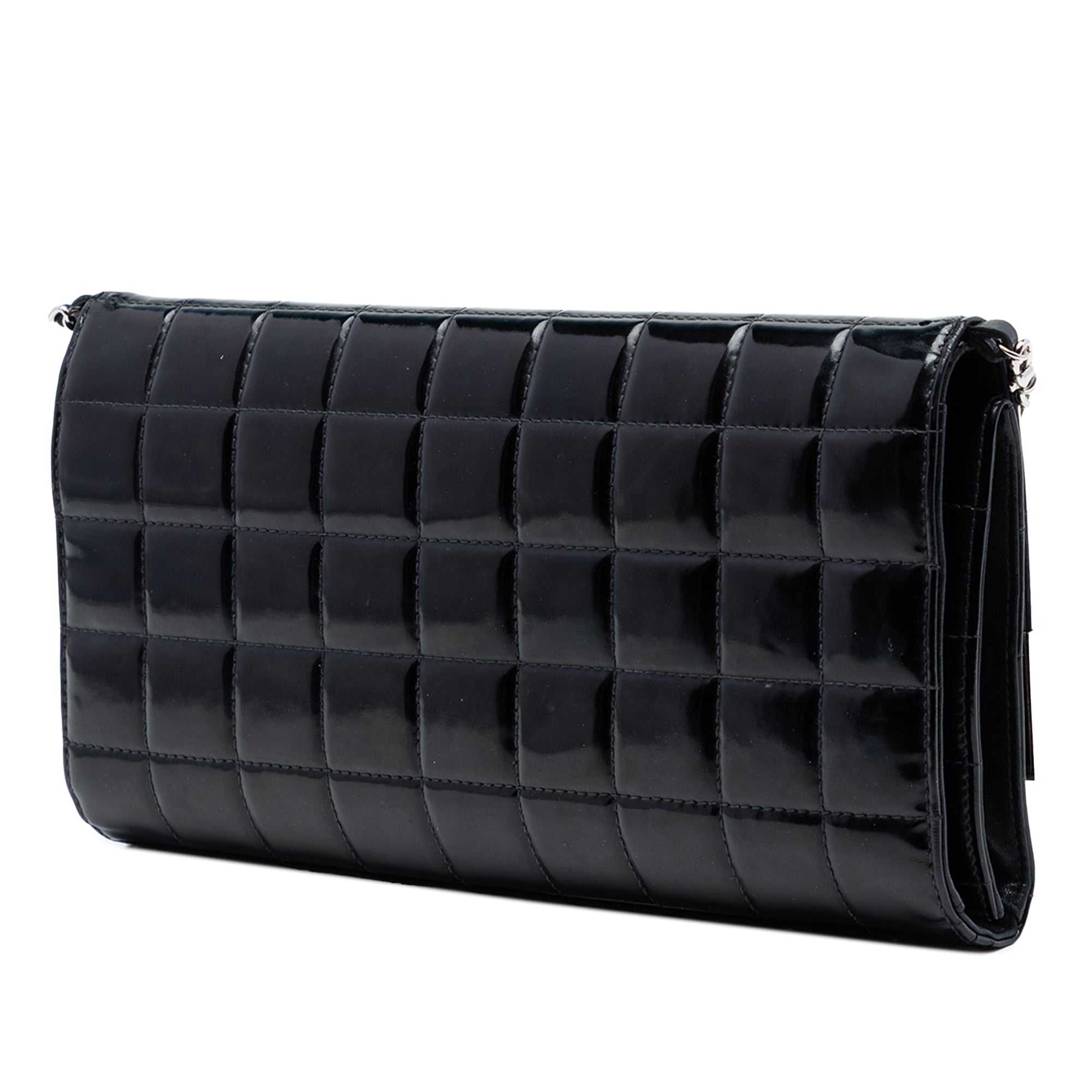CC Chocolate Bar Patent Clutch on Chain - Image 2