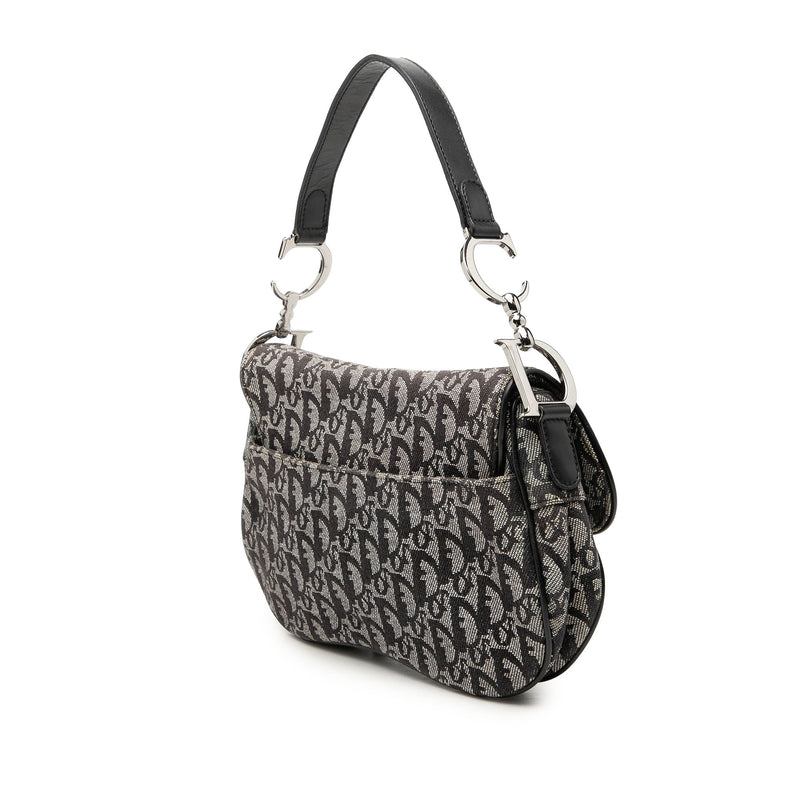Diorissimo Canvas Double Saddle Bag - Image 2