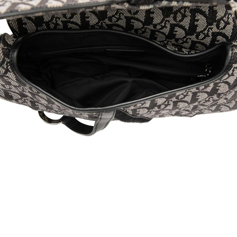 Diorissimo Canvas Double Saddle Bag - Image 4