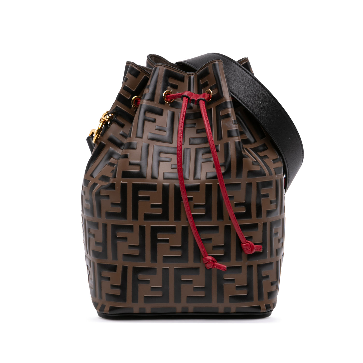 FF 1974 Embossed Leather Mon Tresor Bucket Bag - Image 1