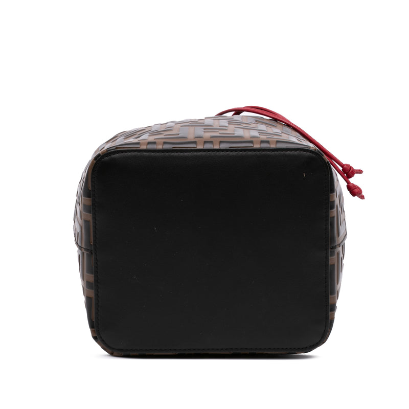 FF 1974 Embossed Leather Mon Tresor Bucket Bag - Image 3