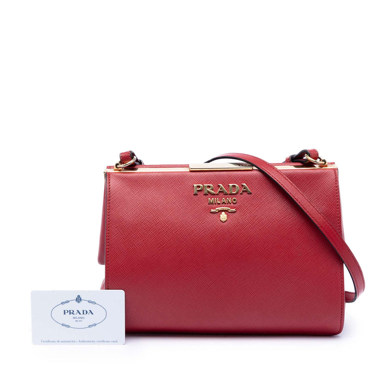 Saffiano and City Calf Light Frame Crossbody - Image 7