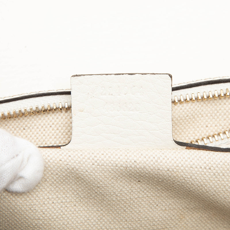 Medium GG Canvas New Bamboo Satchel - Image 6
