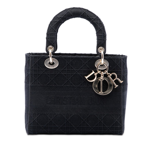 Medium Embroidered Canvas Cannage Lady D Lite - Image 1
