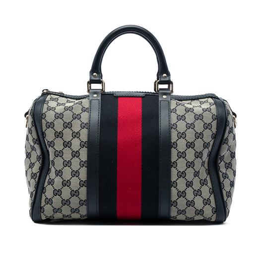 Medium GG Canvas Web Joy Boston Bag - Image 1