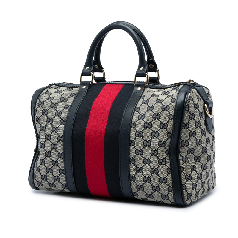 Medium GG Canvas Web Joy Boston Bag - Image 2