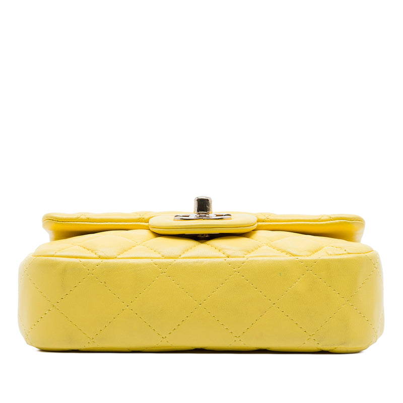 Extra Mini Rectangular Classic Lambskin Single Flap - Image 3