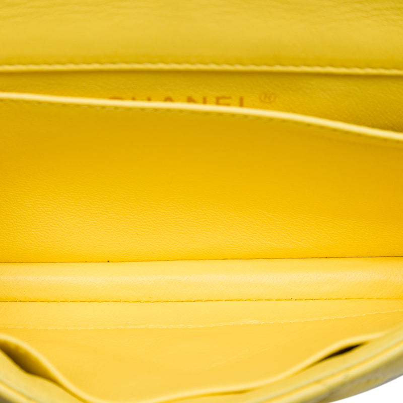 Extra Mini Rectangular Classic Lambskin Single Flap - Image 4