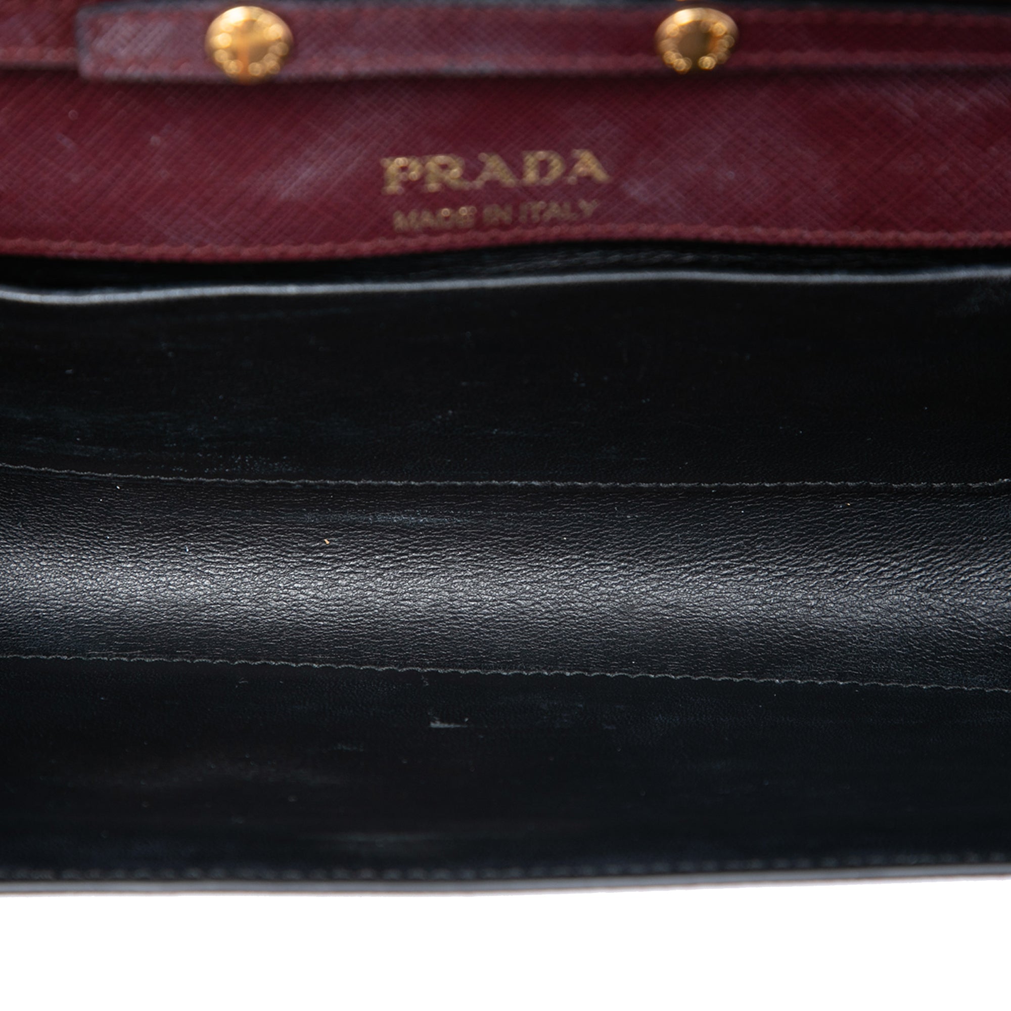 Saffiano and City Calf Bibliotheque Clutch with Chain - Image 4