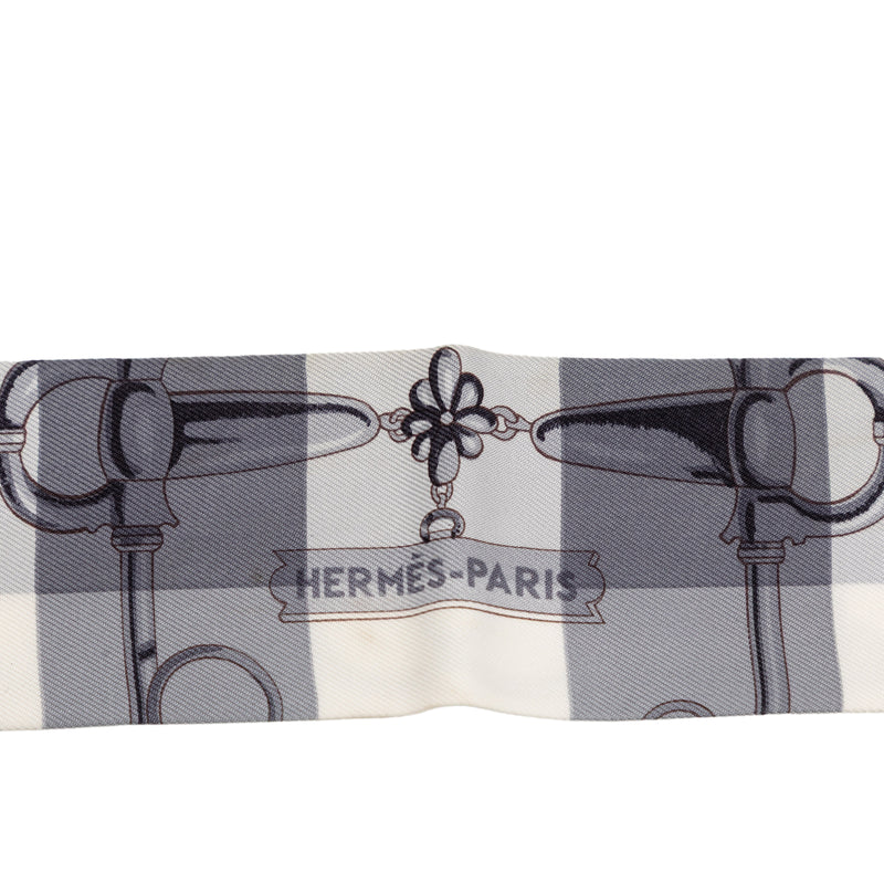 Mors Et Gourmettes Vichy Silk Twilly Scarf - Image 2