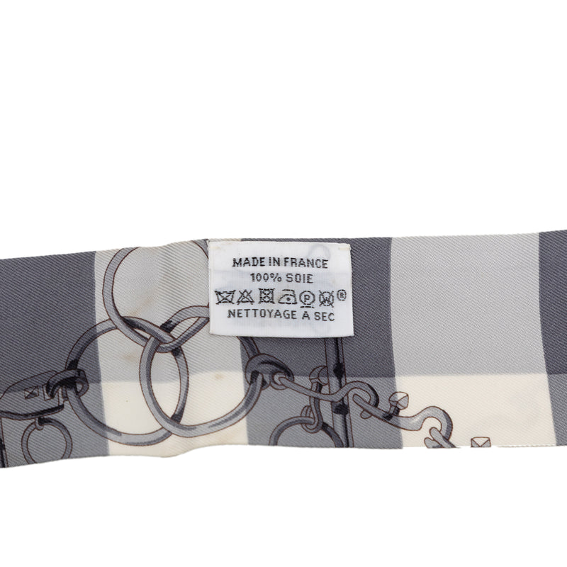 Mors Et Gourmettes Vichy Silk Twilly Scarf - Image 3