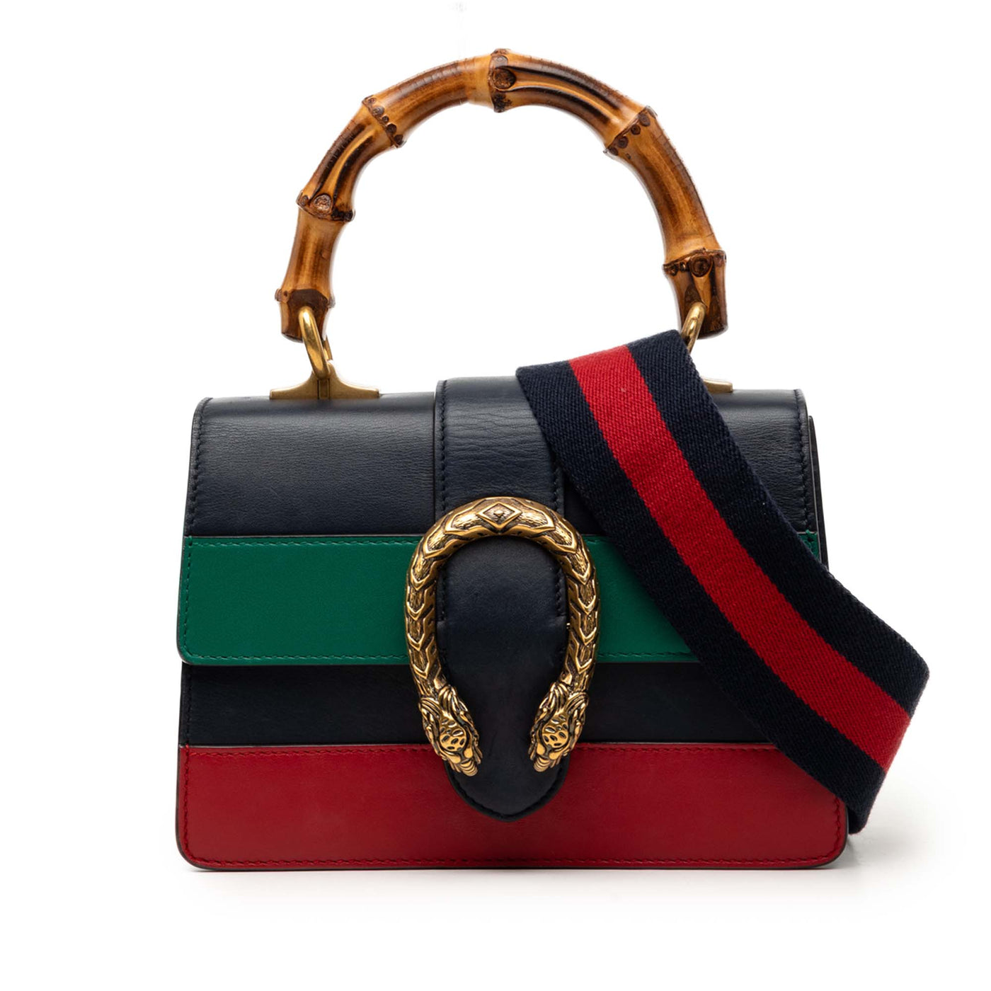 Mini Calfskin Web Bamboo Dionysus Satchel - Image 1
