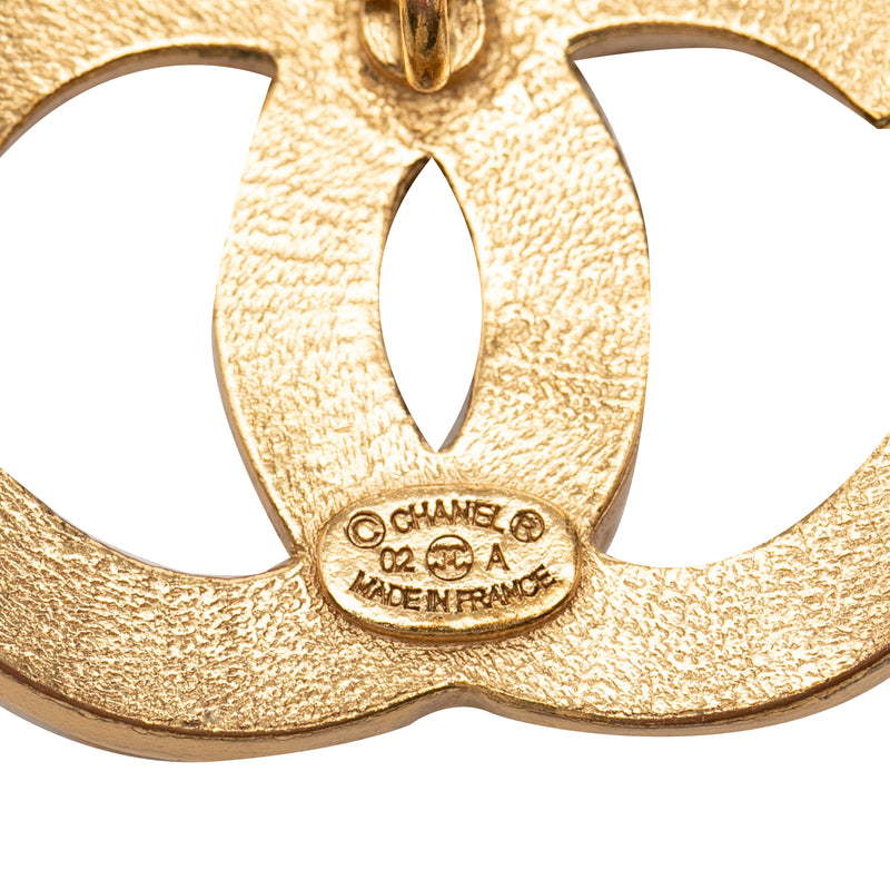 CC Gold Plated Studded Pendant Necklace - Image 4