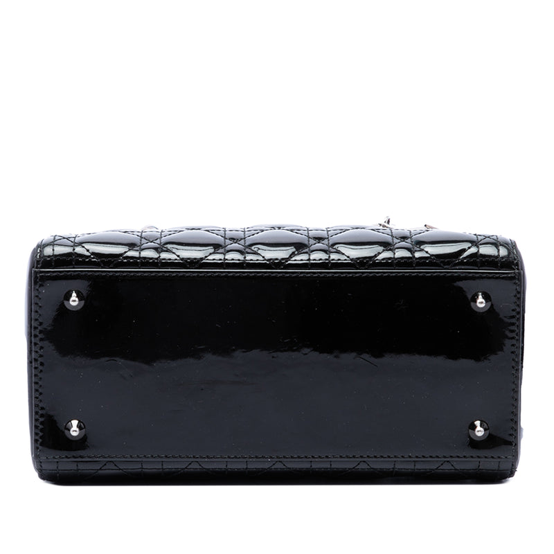 Medium Patent Cannage Lady Dior - Image 3