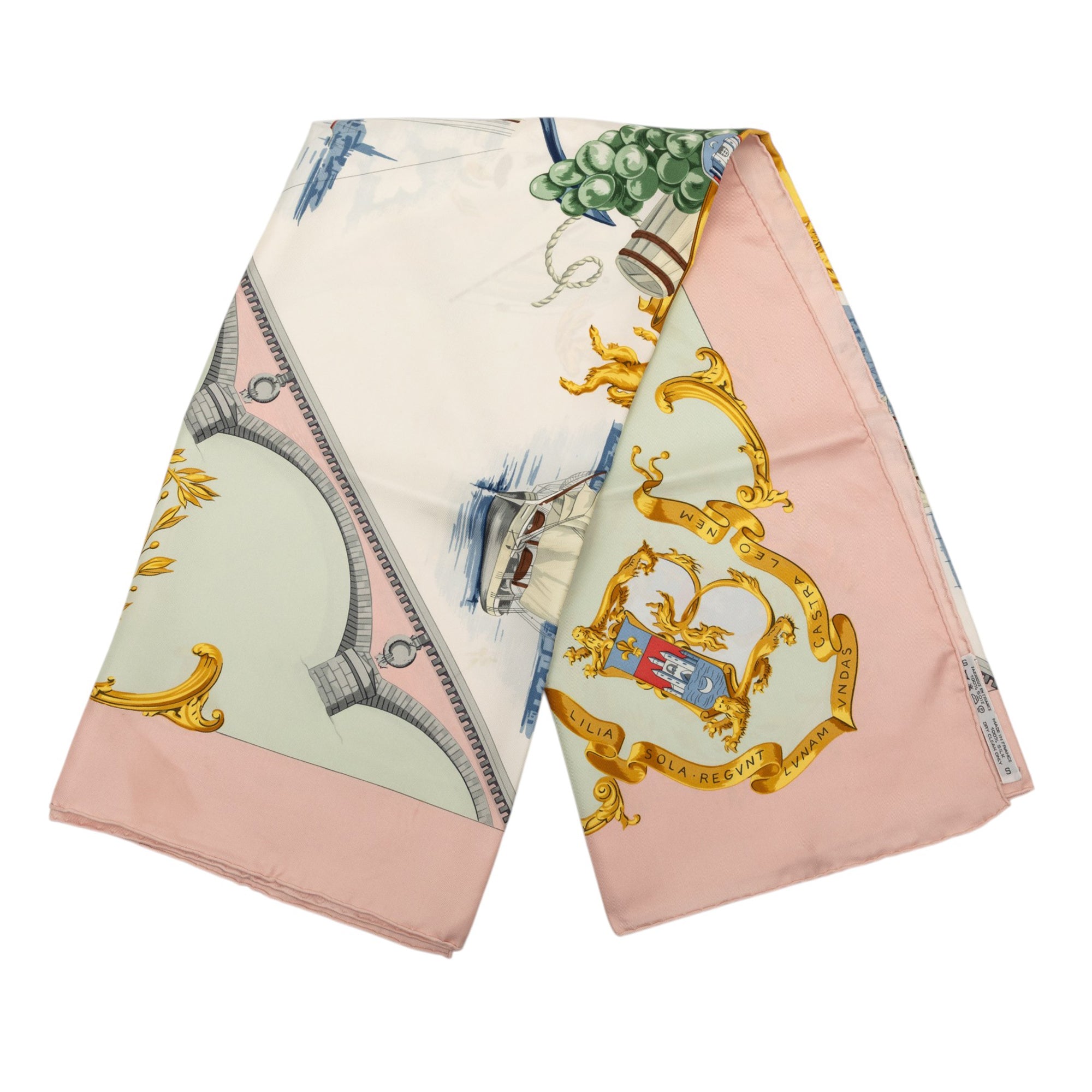 Bordeaux Porte Oceane Silk Scarf 90 - Image 1