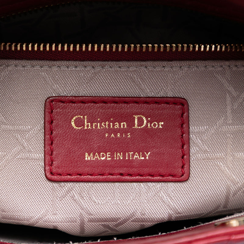 Small Lambskin Cannage My ABCDior Lady Dior - Image 5