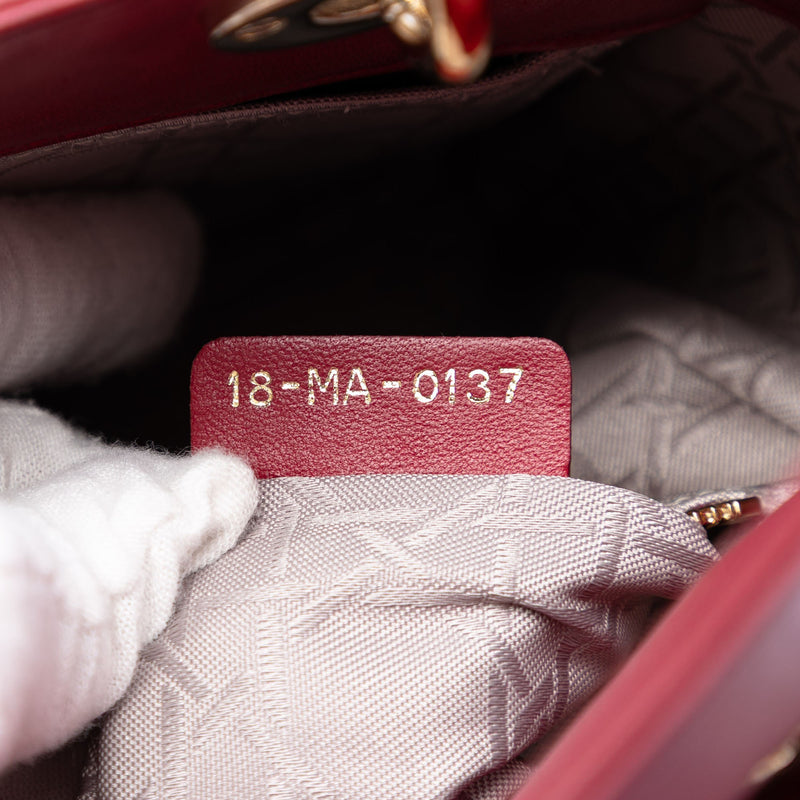 Small Lambskin Cannage My ABCDior Lady Dior - Image 6