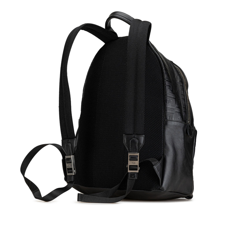 Vitello Grace Zucca Embossed Leather Backpack - Image 2