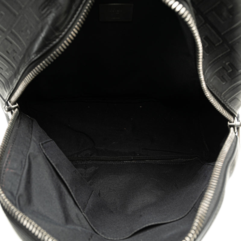 Vitello Grace Zucca Embossed Leather Backpack - Image 4