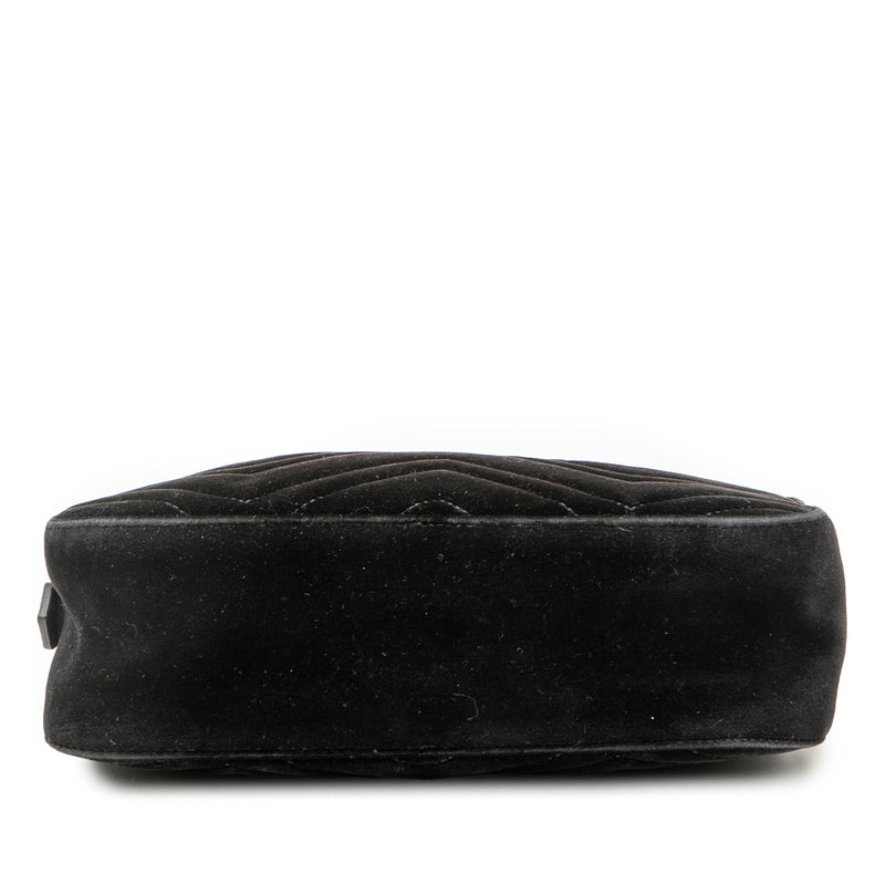 Small GG Marmont Matelasse Velvet Crossbody - Image 3