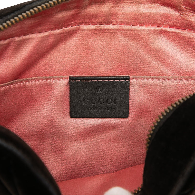 Small GG Marmont Matelasse Velvet Crossbody - Image 5