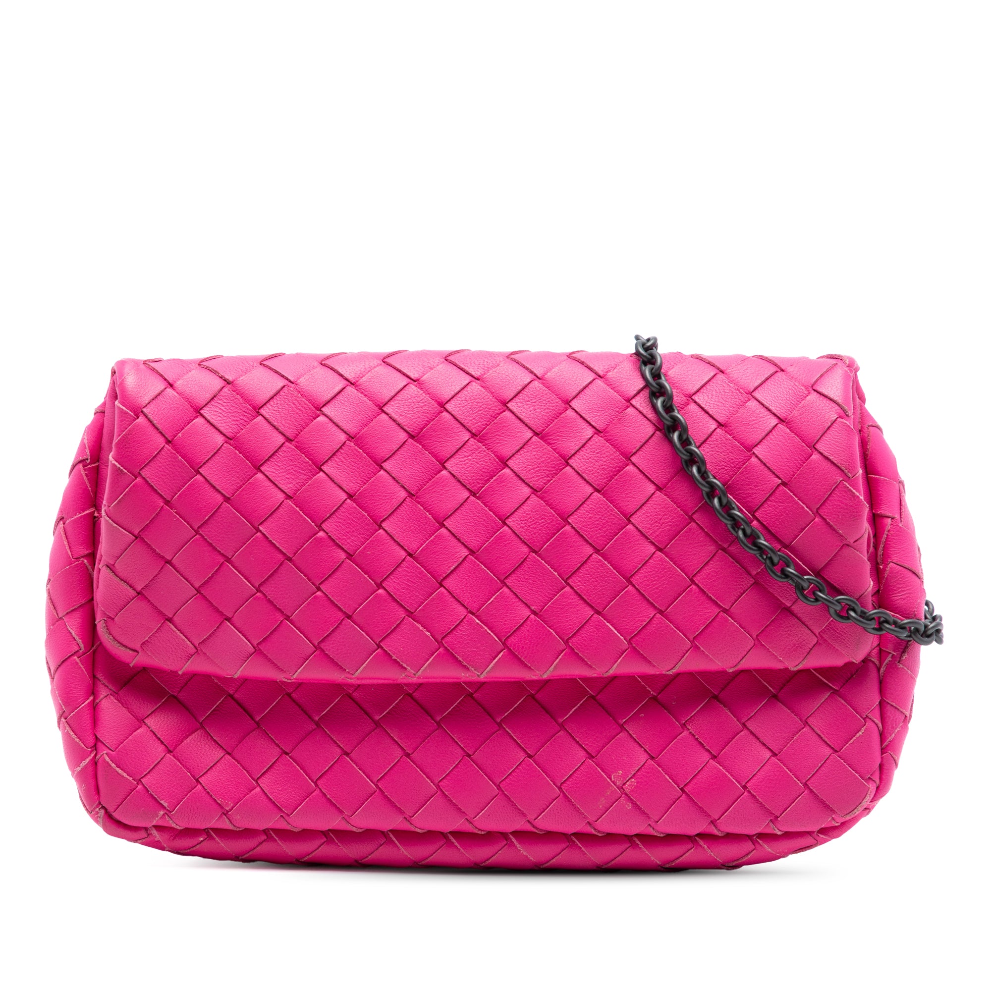 Mini Nappa Intrecciato Expandable Chain Flap Crossbody - Image 1