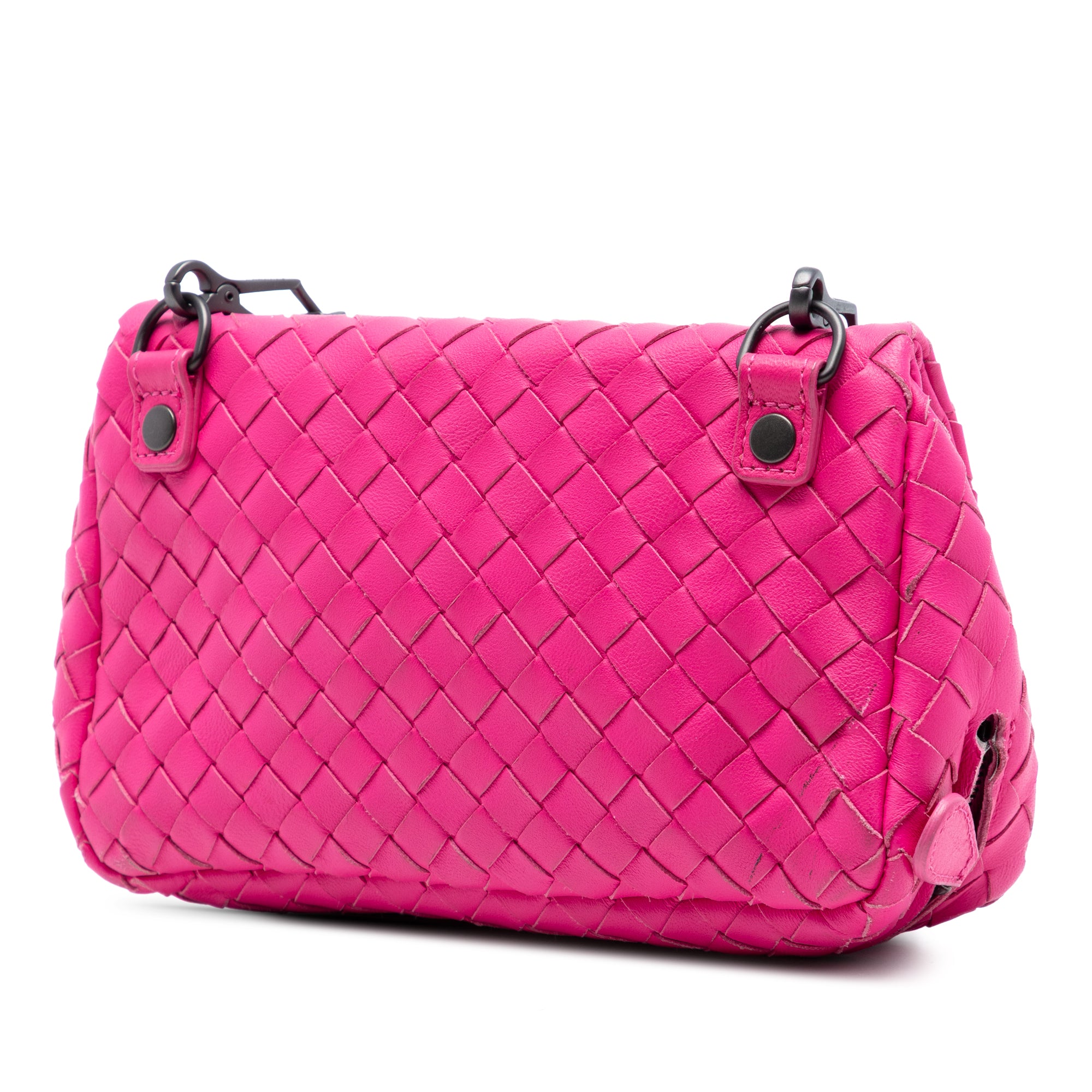 Mini Nappa Intrecciato Expandable Chain Flap Crossbody - Image 2