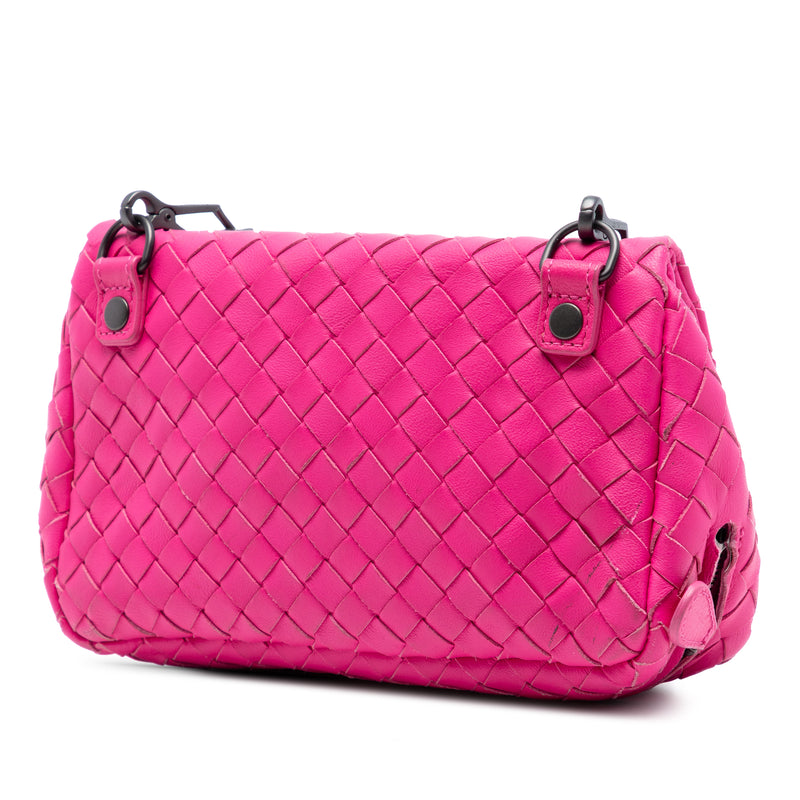 Mini Nappa Intrecciato Expandable Chain Flap Crossbody - Image 2