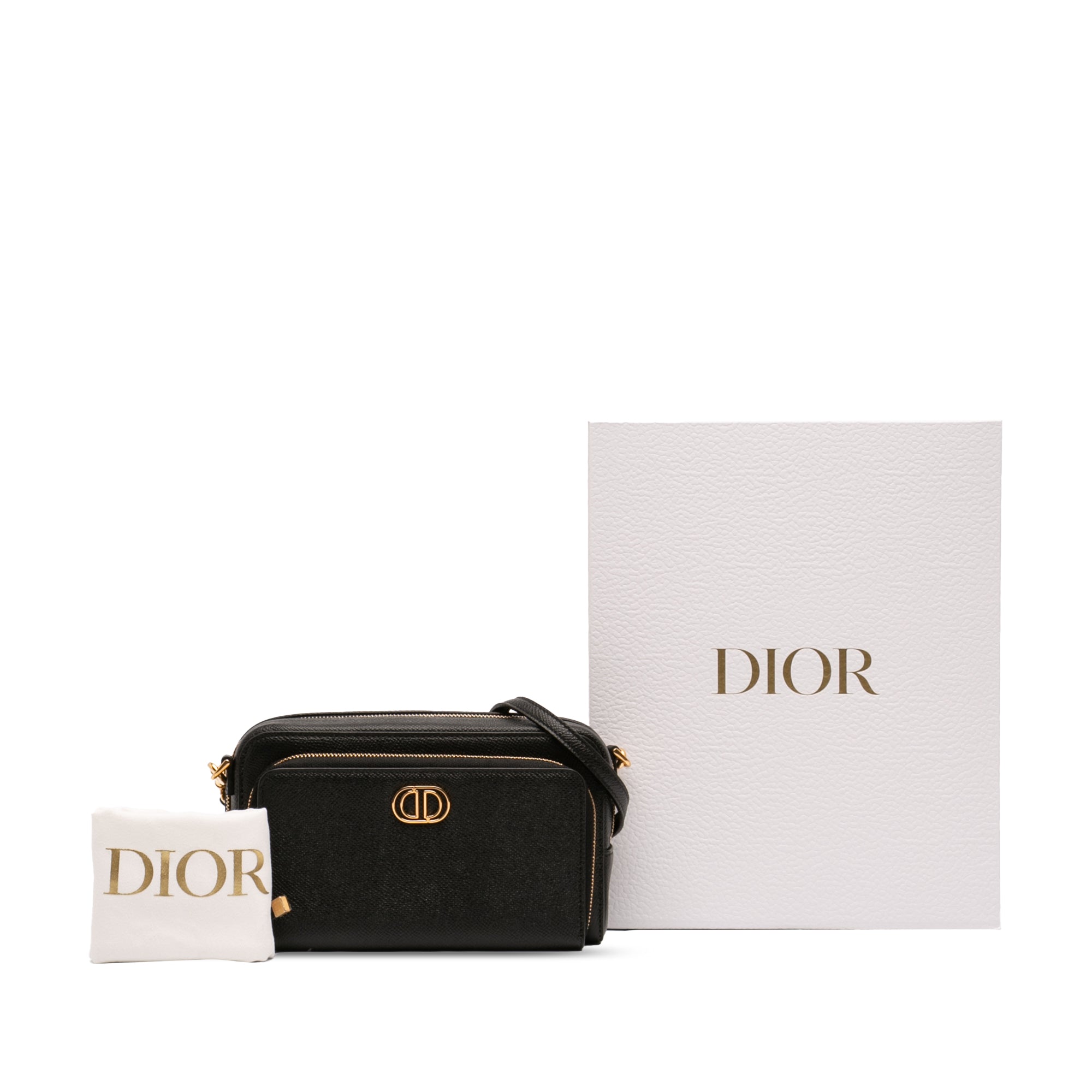 Grained Calfskin Caro Double Pouch - Image 7