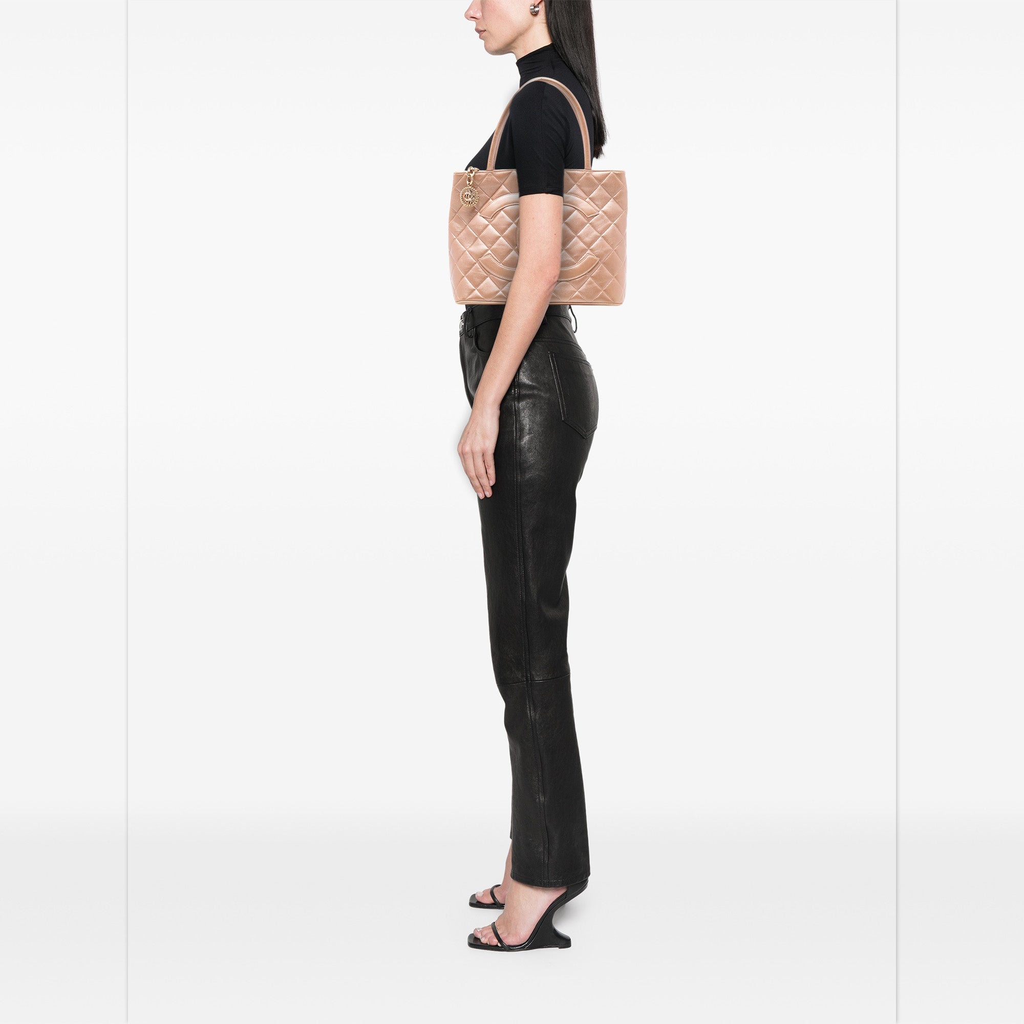 Lambskin Medallion Tote - Image 7