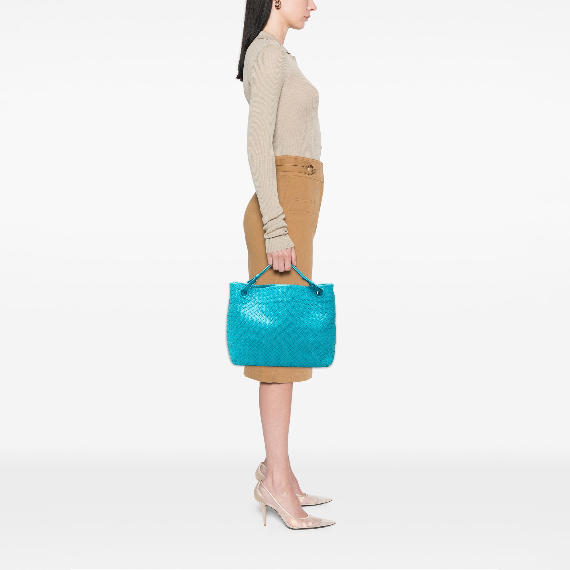 Medium Nappa Intrecciato Garda Tote - Image 7