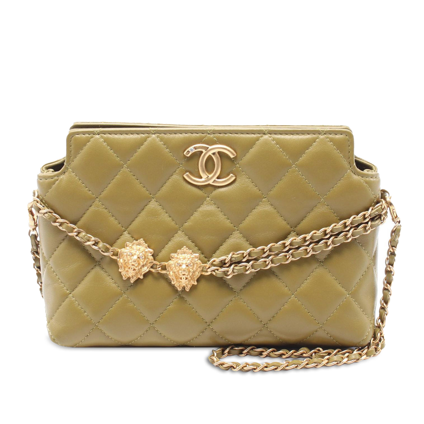 Quilted Lambskin Leo Shoulder Bag - Image 1