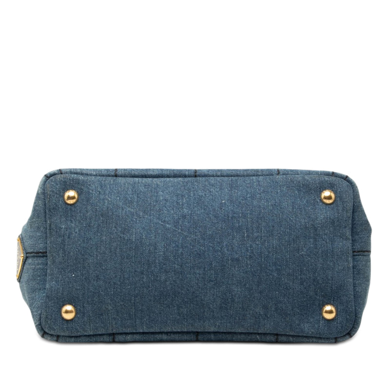 Small Denim Canapa Logo Satchel - Image 3