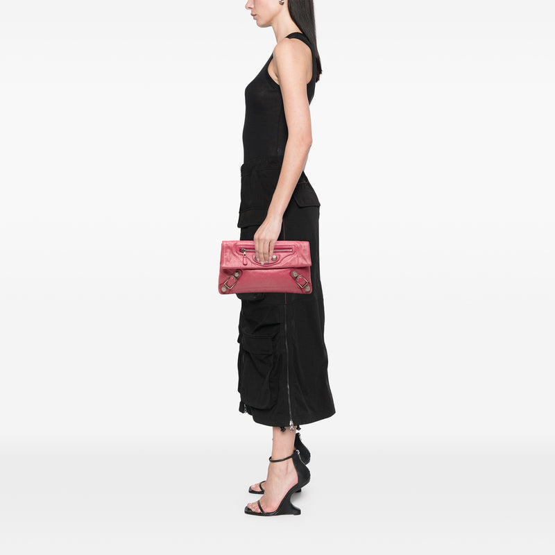 Lambskin Motocross Giant 12 Envelope Clutch - Image 7