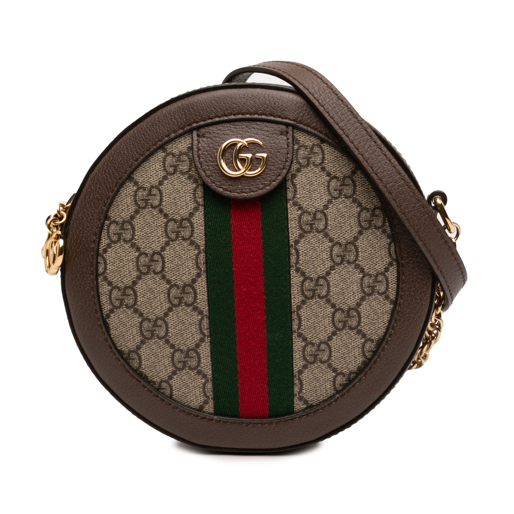 Mini GG Supreme Web Ophidia Round Crossbody - Image 1