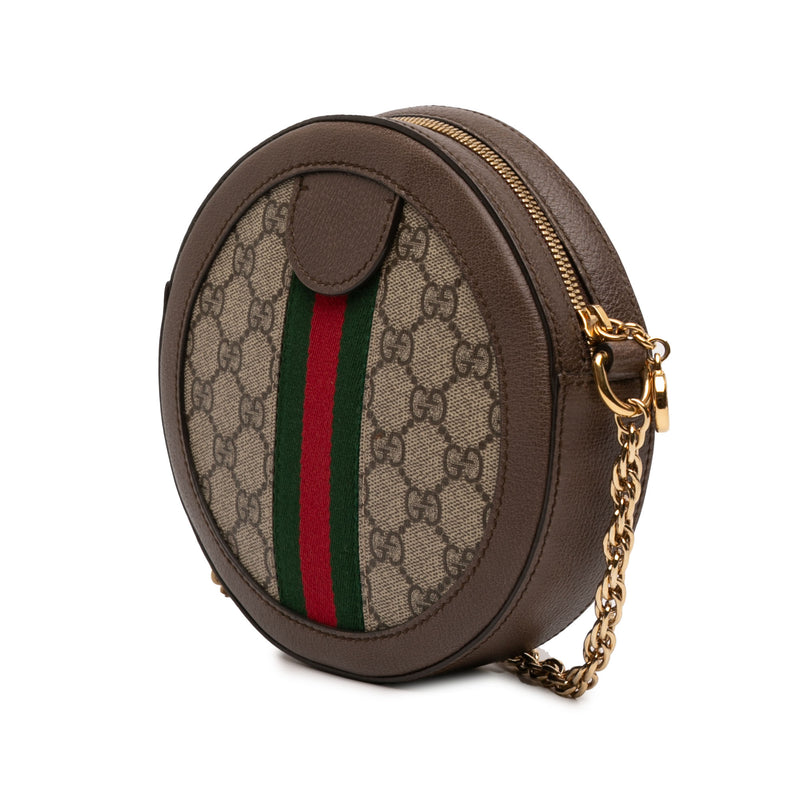 Mini GG Supreme Web Ophidia Round Crossbody - Image 2