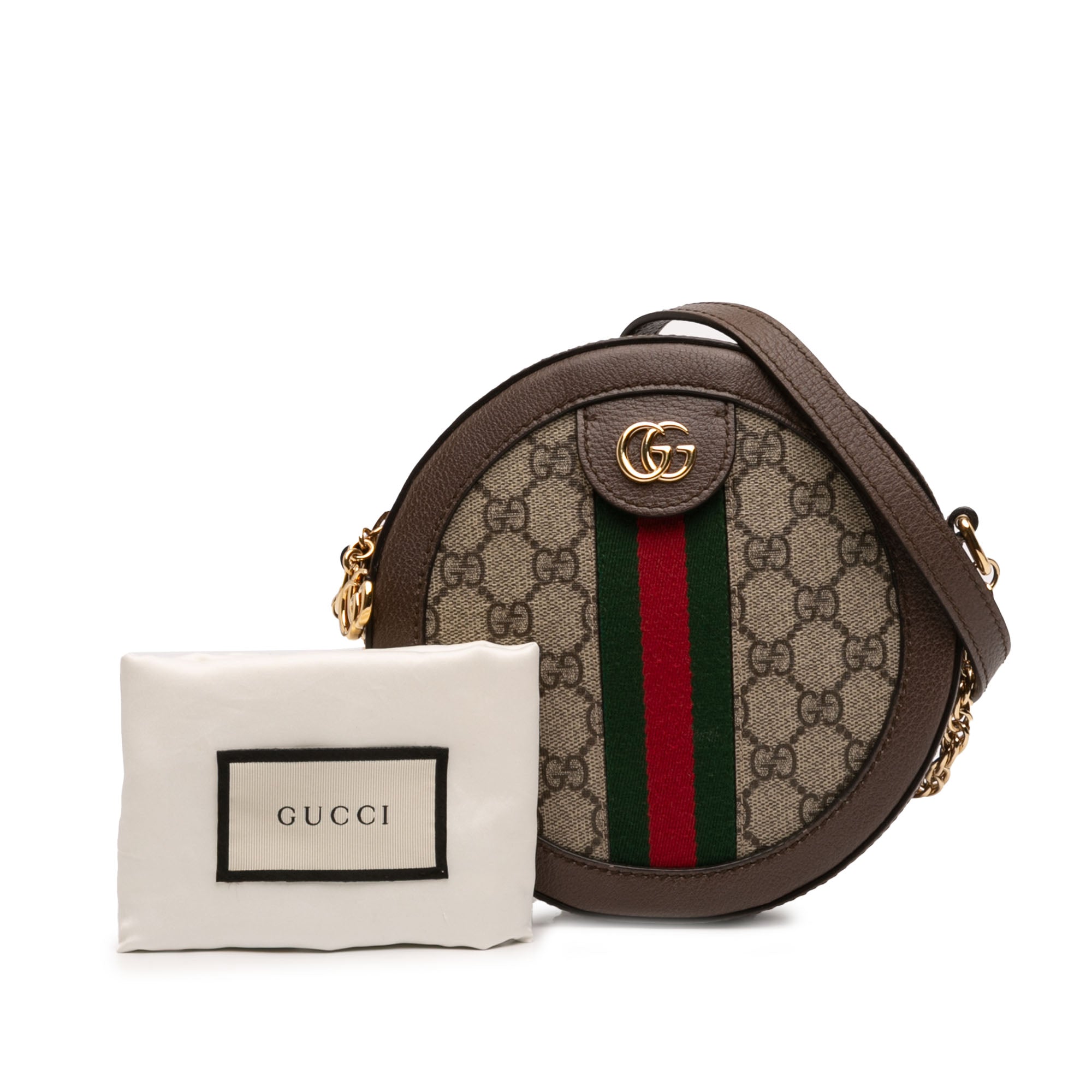 Mini GG Supreme Web Ophidia Round Crossbody - Image 7