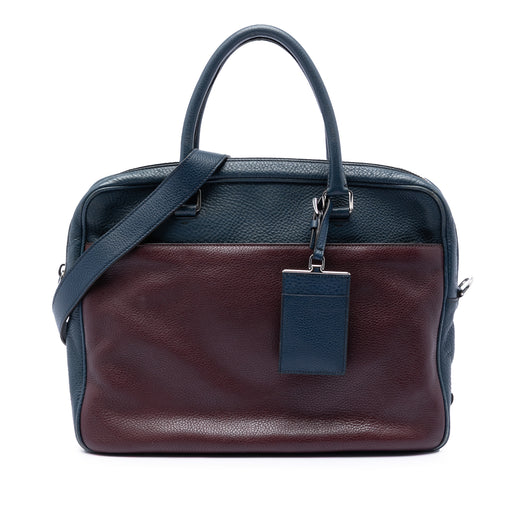 Bicolor Vitello Daino Briefcase - Image 1