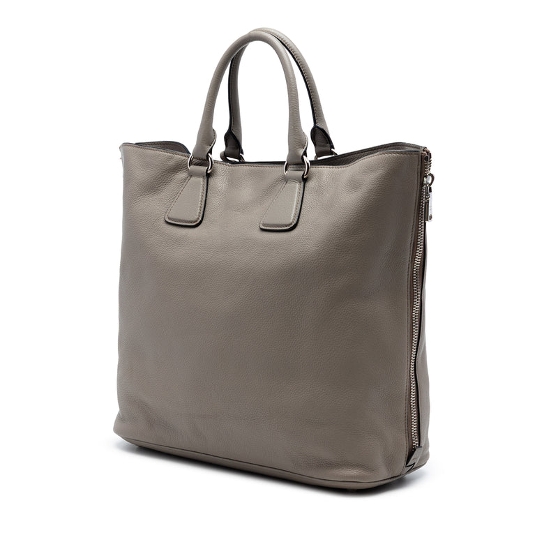 Vitello Daino Side Zip Convertible Tote - Image 2