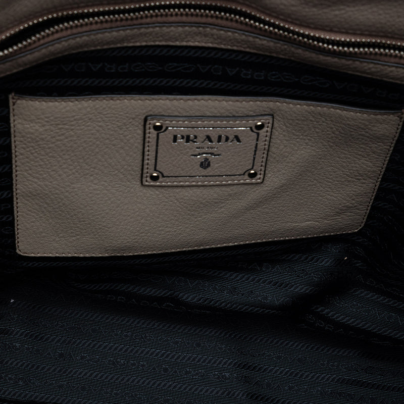 Vitello Daino Side Zip Convertible Tote - Image 4