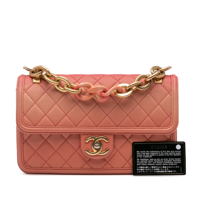 Medium Quilted Caviar Sunset On The Sea Flap - Image 11