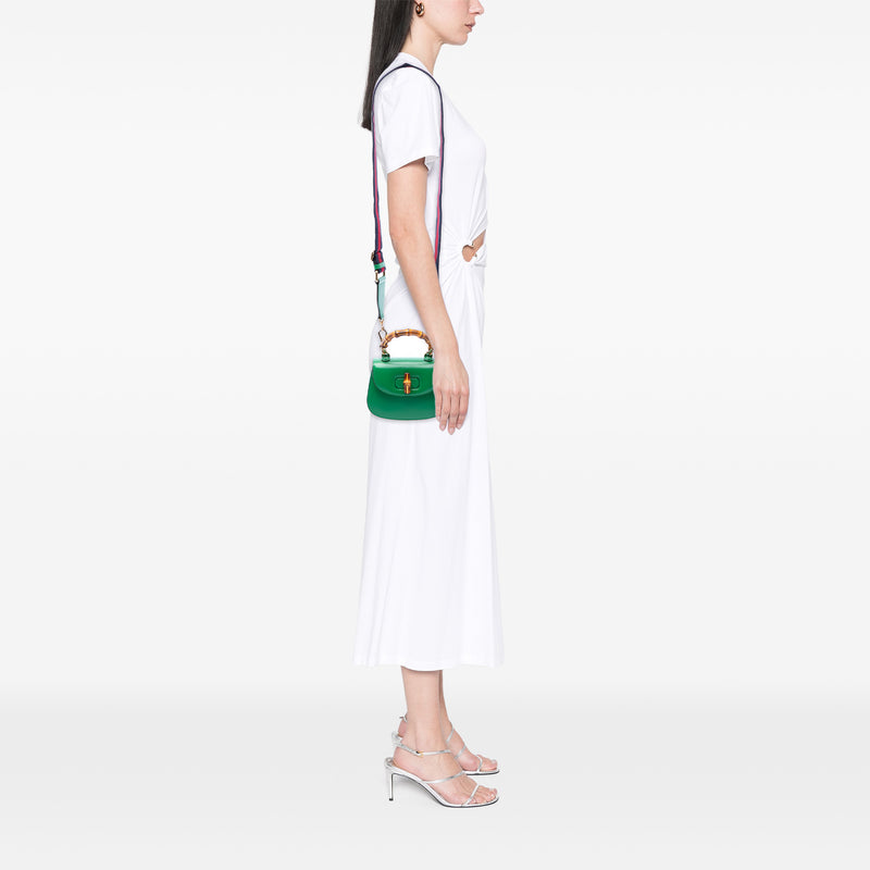 Mini Calfskin 1947 Bamboo Top Handle Bag - Image 7