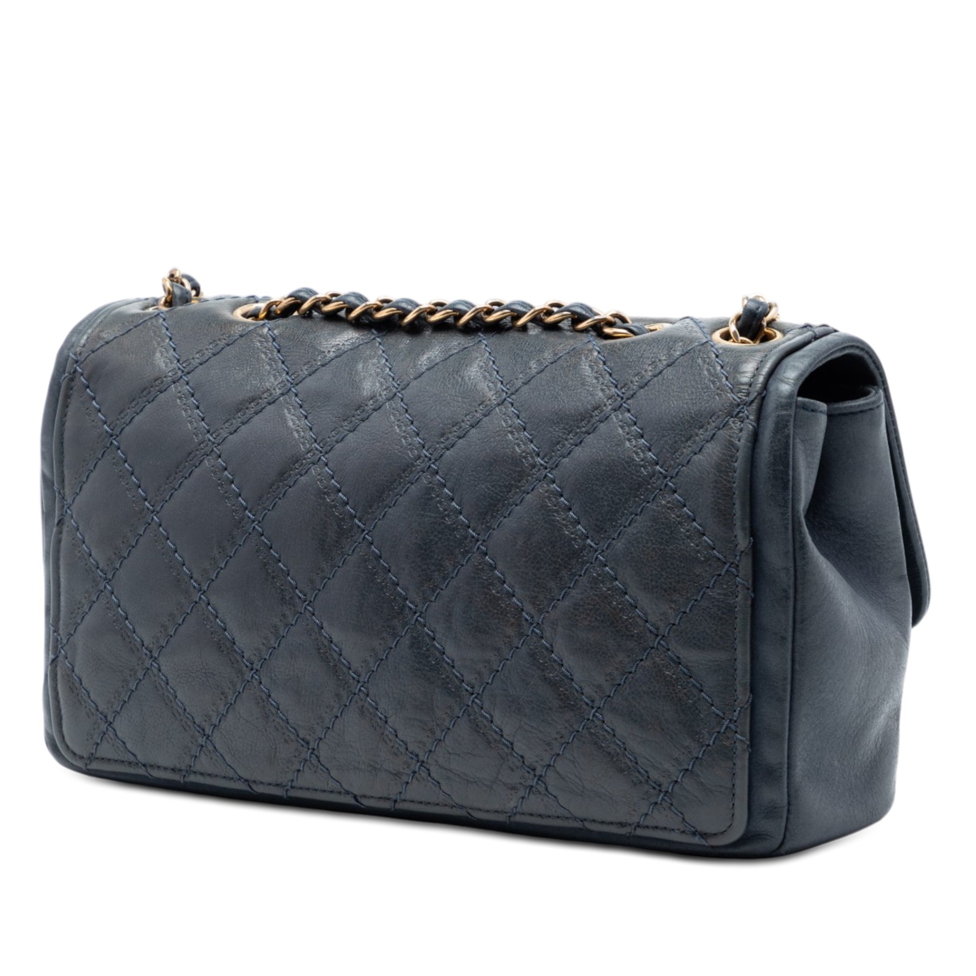 Medium CC Quilted Iridescent Calfskin Sheriff Star Flap - Image 2